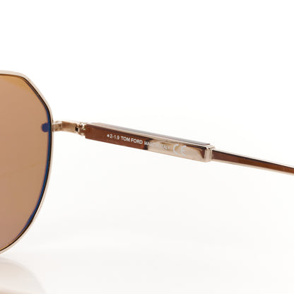 Tom Ford Metal Andes Pilot Sunglasses TF670 Gold 6 of 8