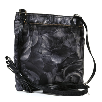 Valentino Garavani Nylon Floral Crossbody Dark Grey 2 of 4