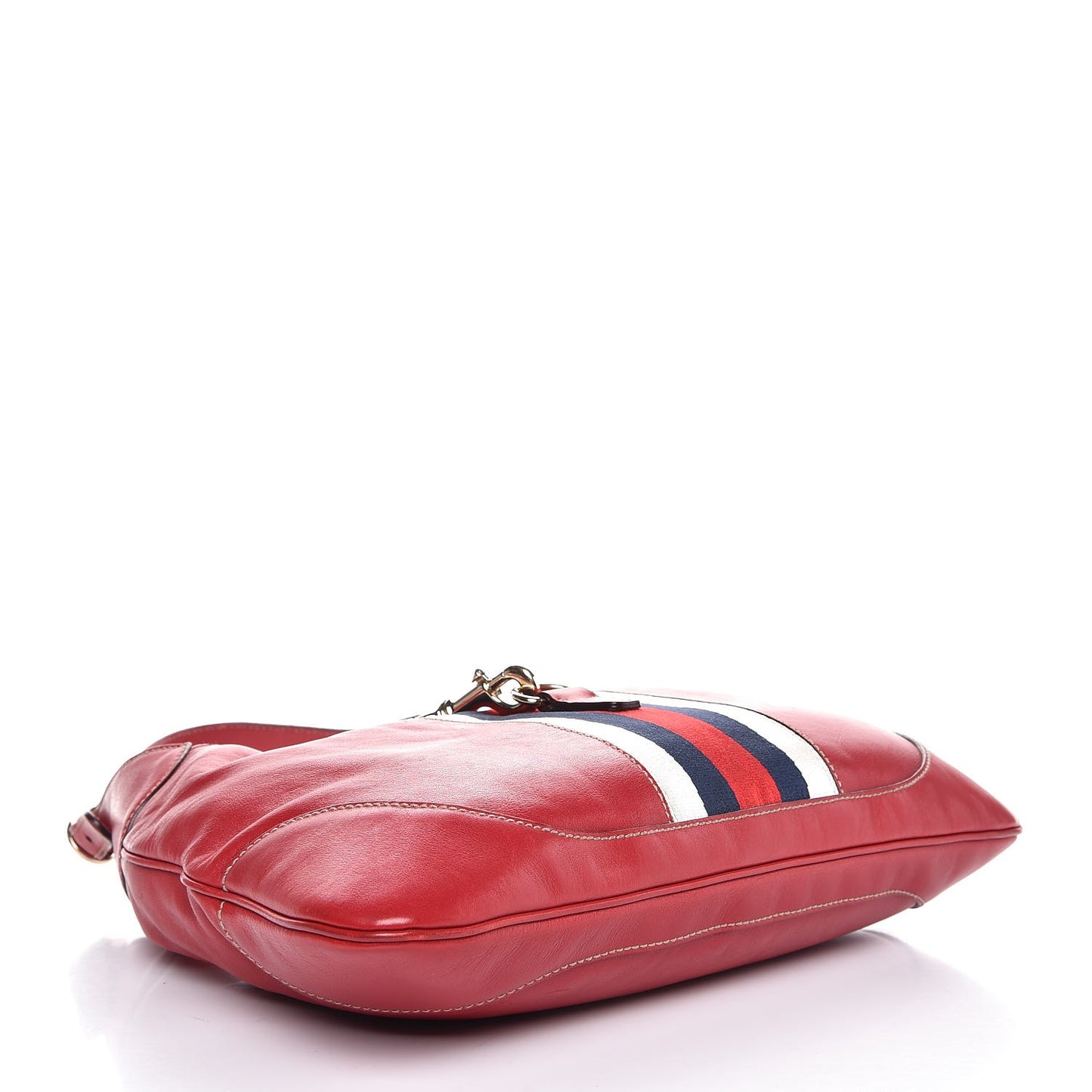 Calfskin Web Medium Jackie O Bouvier Hobo Red