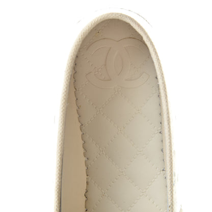 Chanel PVC Tweed CC Espadrilles 39 Ecru Blue Transparent 7 of 9