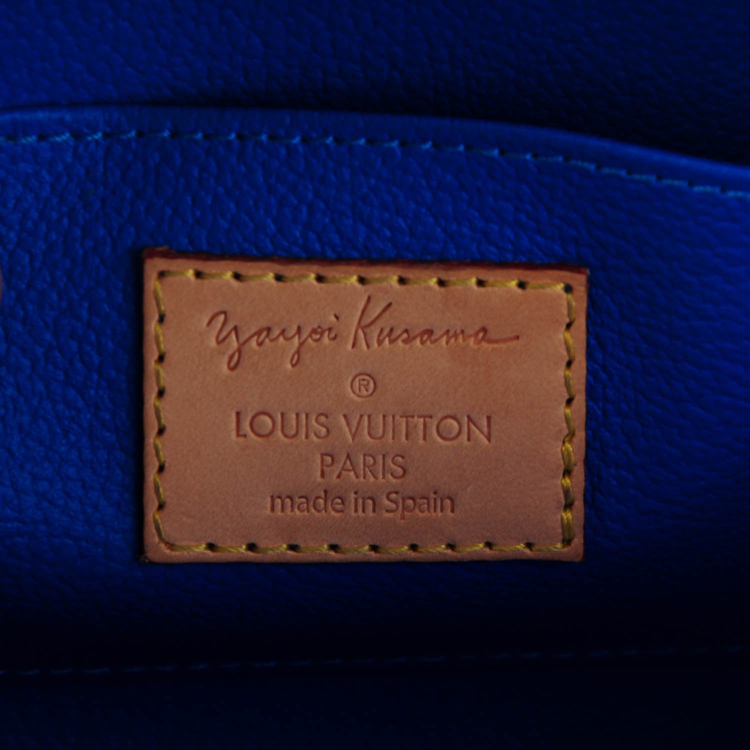 Louis Vuitton Monogram Kusama Pumpkin Dots Cosmetic Pouch Blue 5 of 7