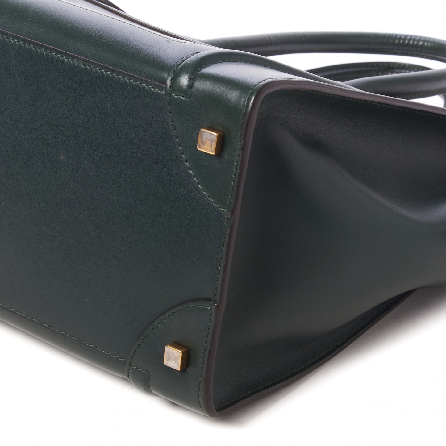 Smooth Calfskin Mini Luggage Emerald