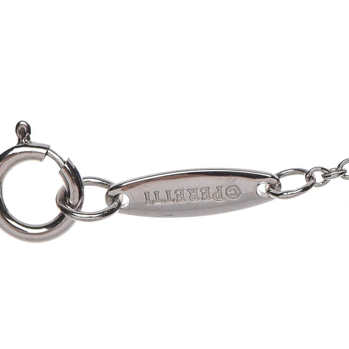 Platinum Diamond .14ct Elsa Peretti Diamonds by the Yard Pendant Necklace
