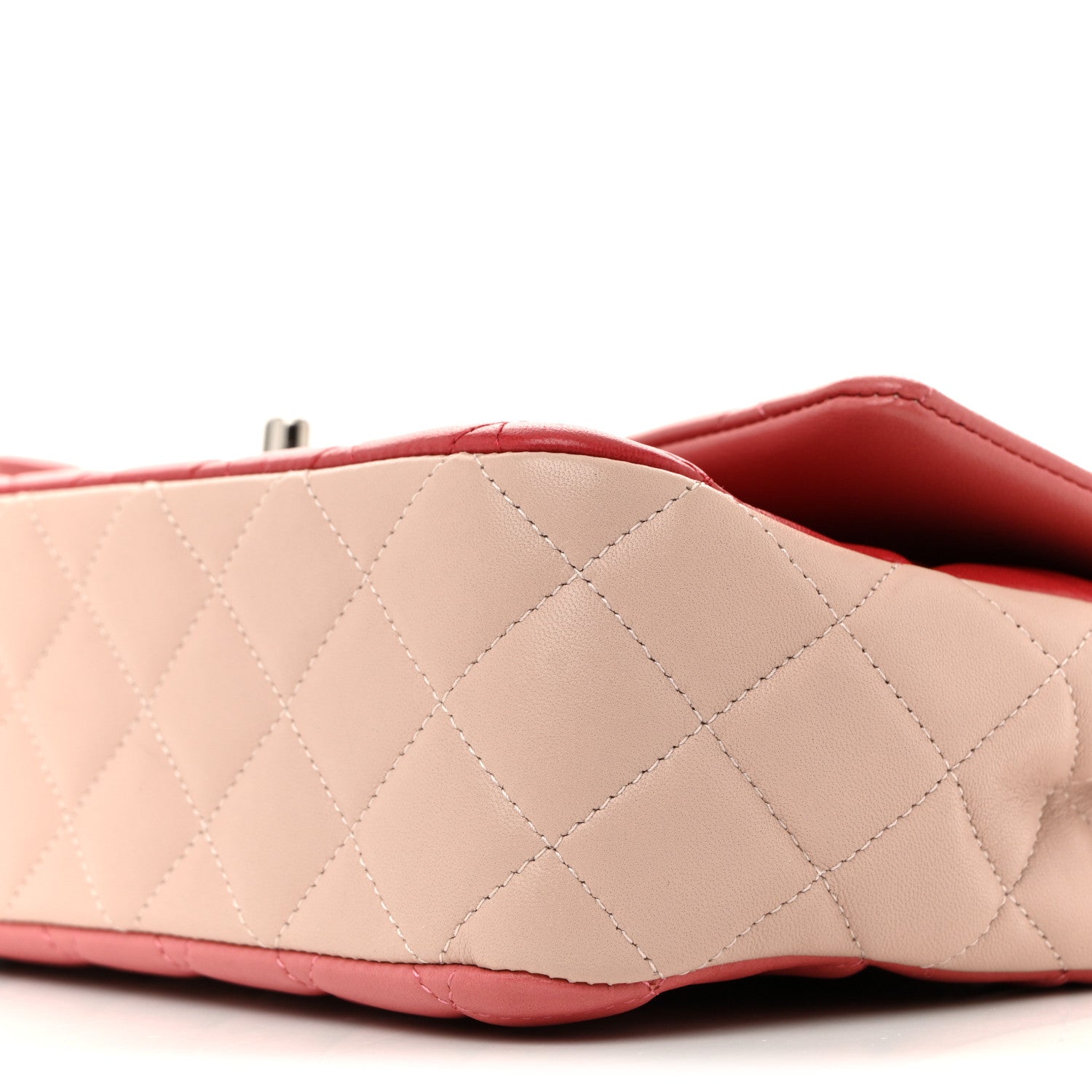 Chanel Lambskin Quilted Tri-Color Medium Valentine Charms Single Flap Pink 10 of 13