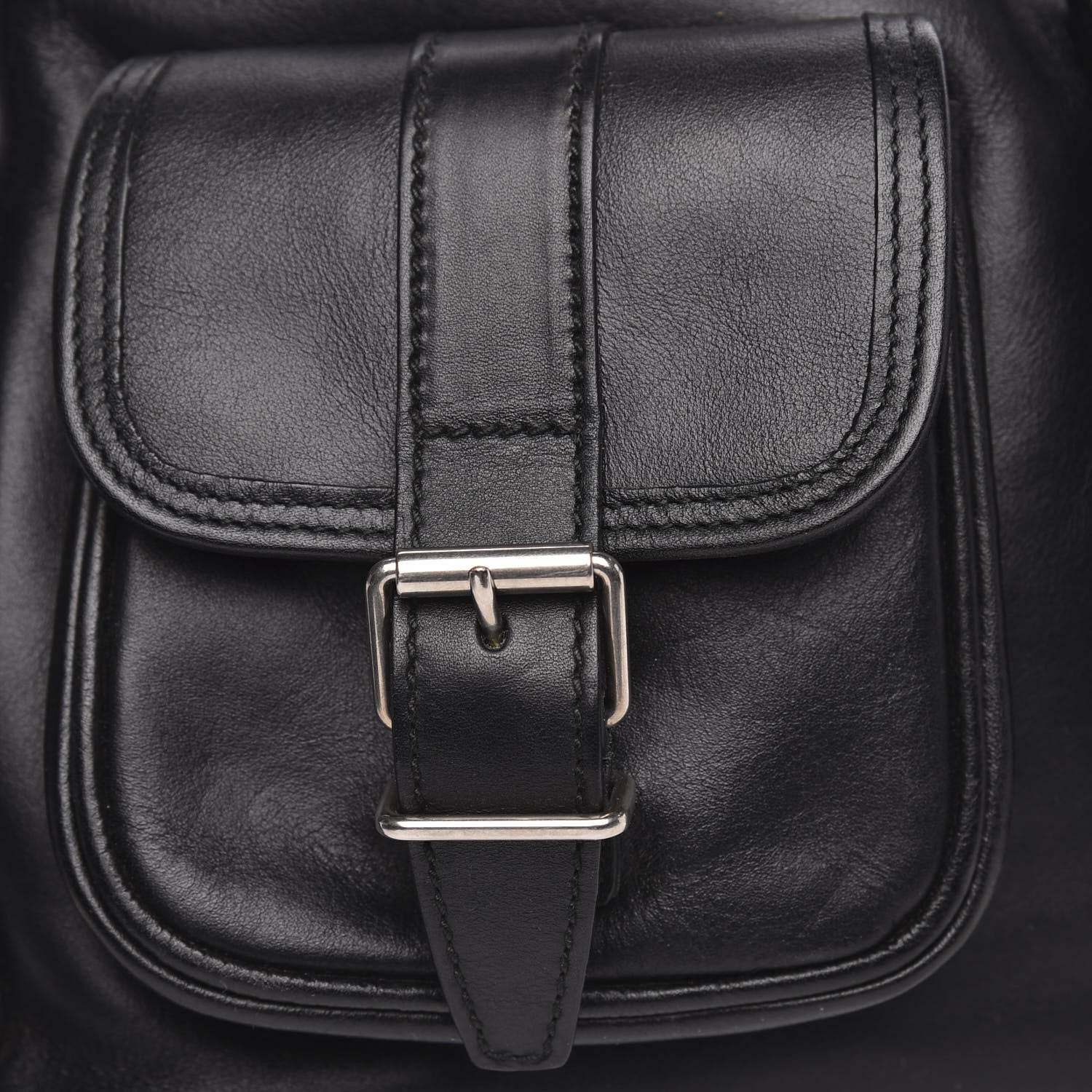 Saint Laurent Smooth Calfskin Roc Sack Backpack Black 13 of 15