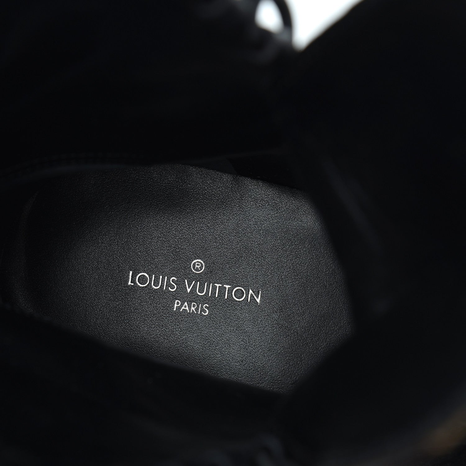 Louis Vuitton Suede Calfskin Monogram Laureate Platform Desert Boots 35 Black 7 of 11