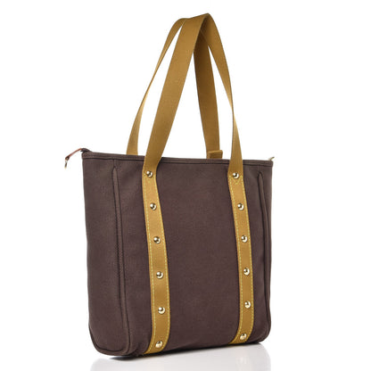 Louis Vuitton Toile Antigua Cabas MM Brown Kaki 3 of 12
