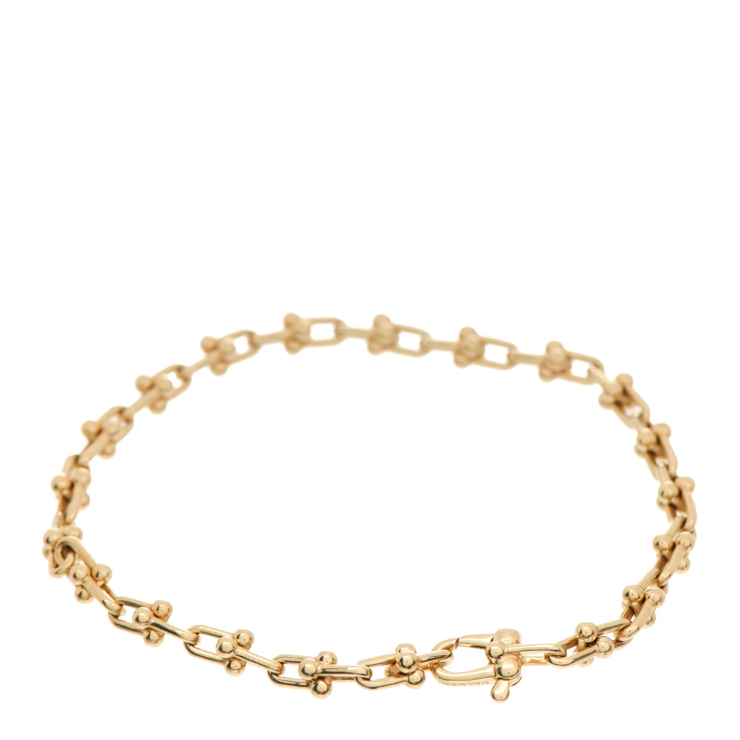Tiffany 18K Yellow Gold Micro HardWear Link Bracelet 2 of 4