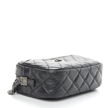 Chanel Aged Calfskin Quilted Mini Reissue Camera Case Black 3 of 9
