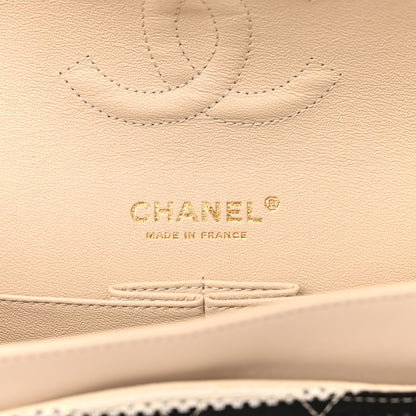 Chanel Jersey Quilted Medium Coco Sailor Flap Black White 6 of 10