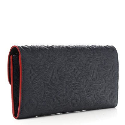Louis Vuitton Empreinte Emilie Wallet Marine Rouge 3 of 6