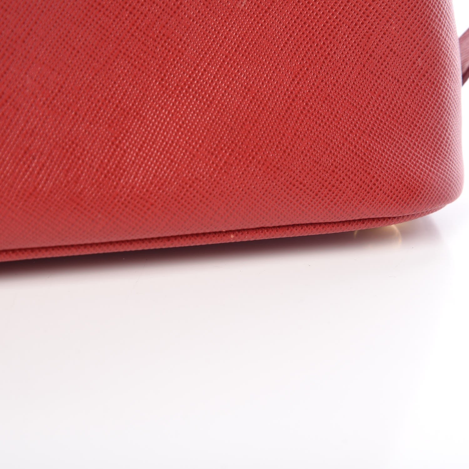 Prada Saffiano Lux Mini Promenade Tote Fuoco 17 of 26