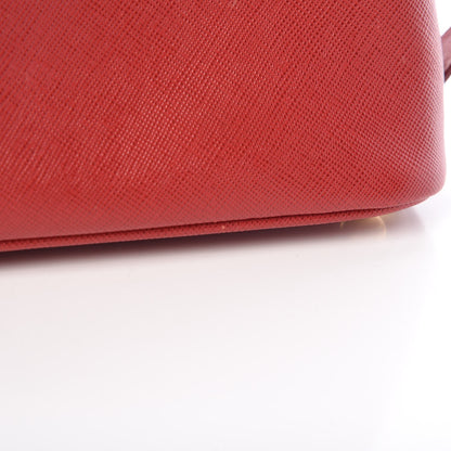 Prada Saffiano Lux Mini Promenade Tote Fuoco 17 of 26