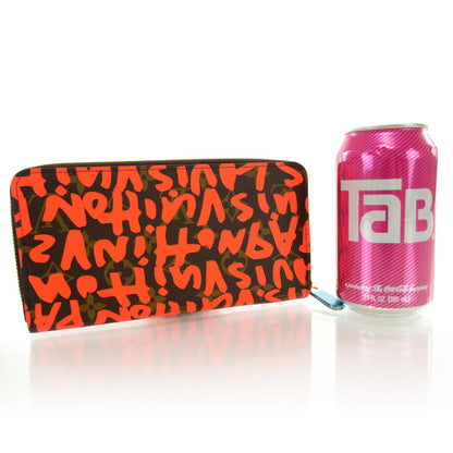 Louis Vuitton Monogram Graffiti Zippy Wallet Orange 2 of 5