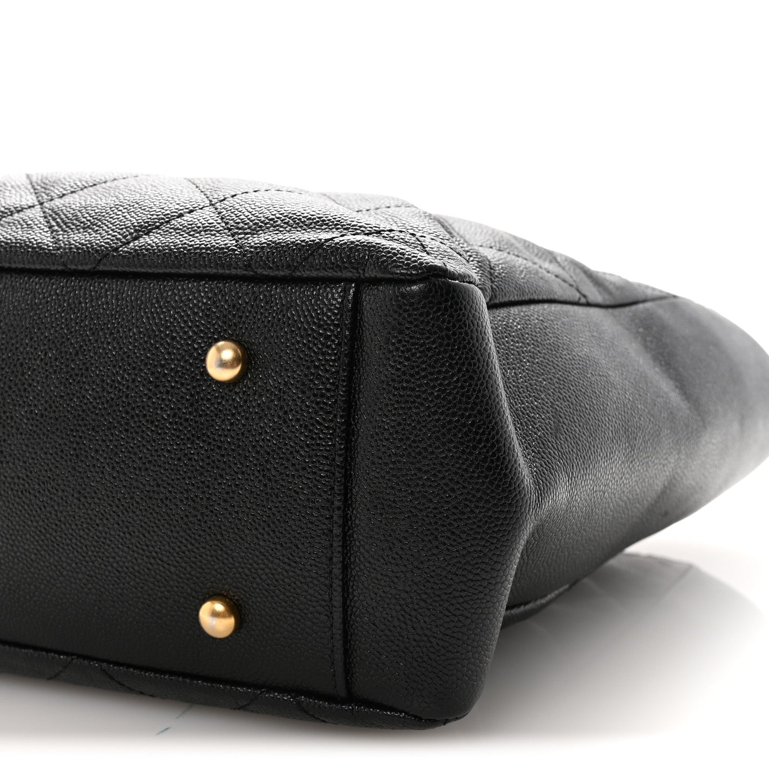 Chanel Caviar Quilted Small Trapezoid Chain Shopping Tote Black 10 of 10