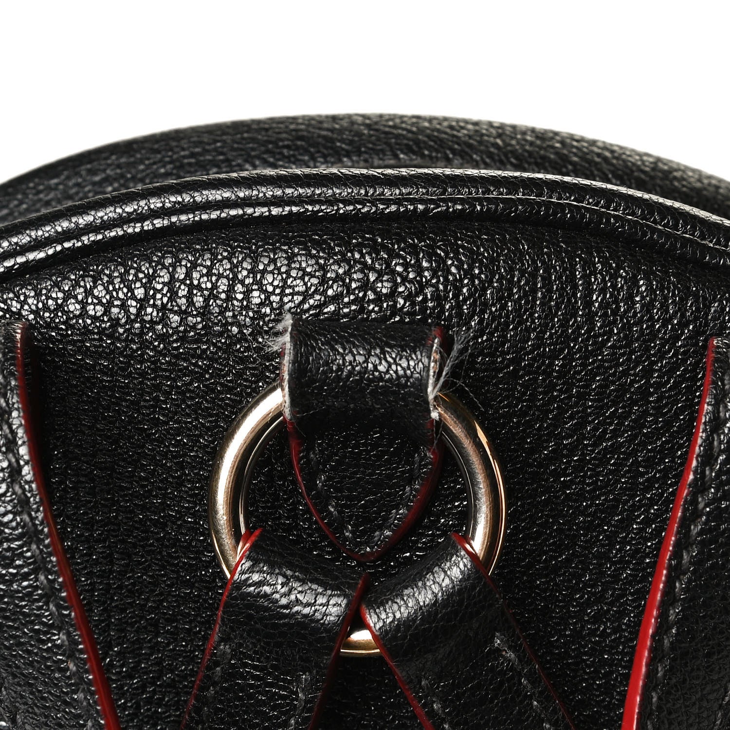 Miu Miu Goatskin Madras Backpack Black 22 of 24