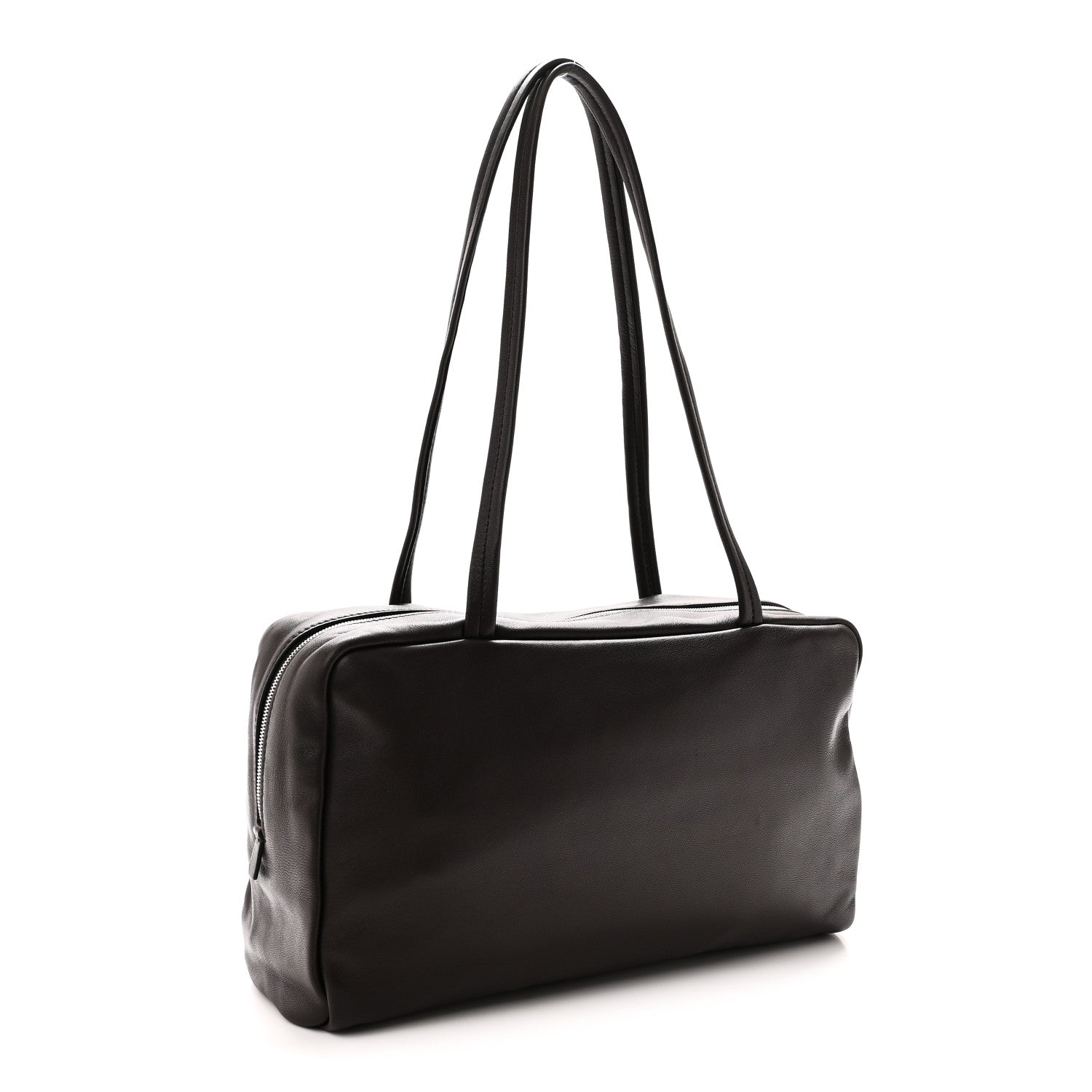 The Row Nappa Astra Bowling Bag Dark Brown Ans 3 of 9
