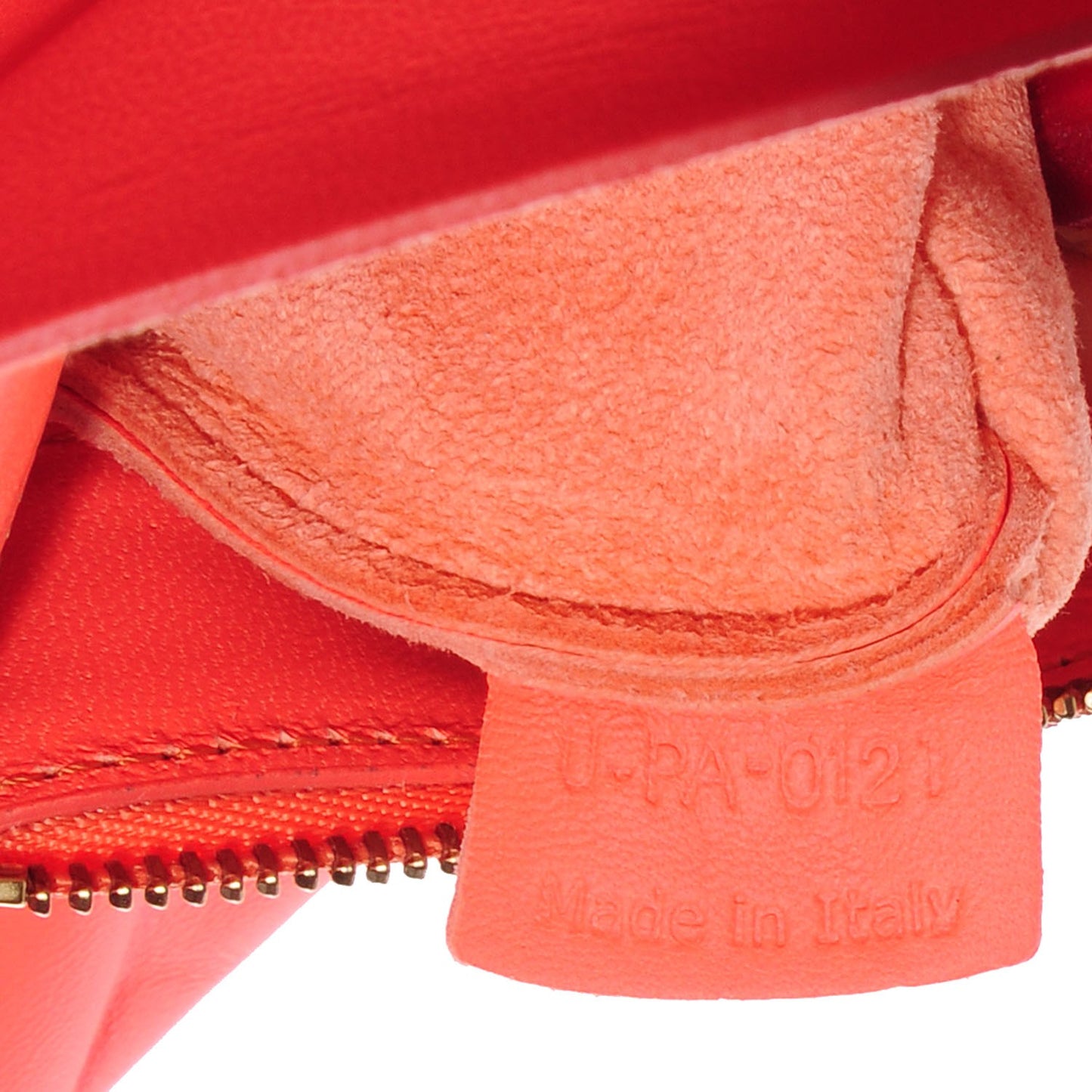 Lambskin Horizontal Cabas Fluo Peach