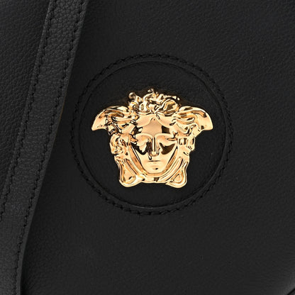 Versace Calfskin La Medusa Round Camera Bag Black 9 of 10
