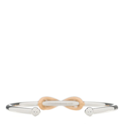Tiffany Sterling Silver 18K Rose Gold Infinity Cuff Bracelet 3 of 4