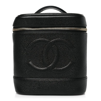 Chanel Caviar Vanity Cosmetic Case Black 1 of 9