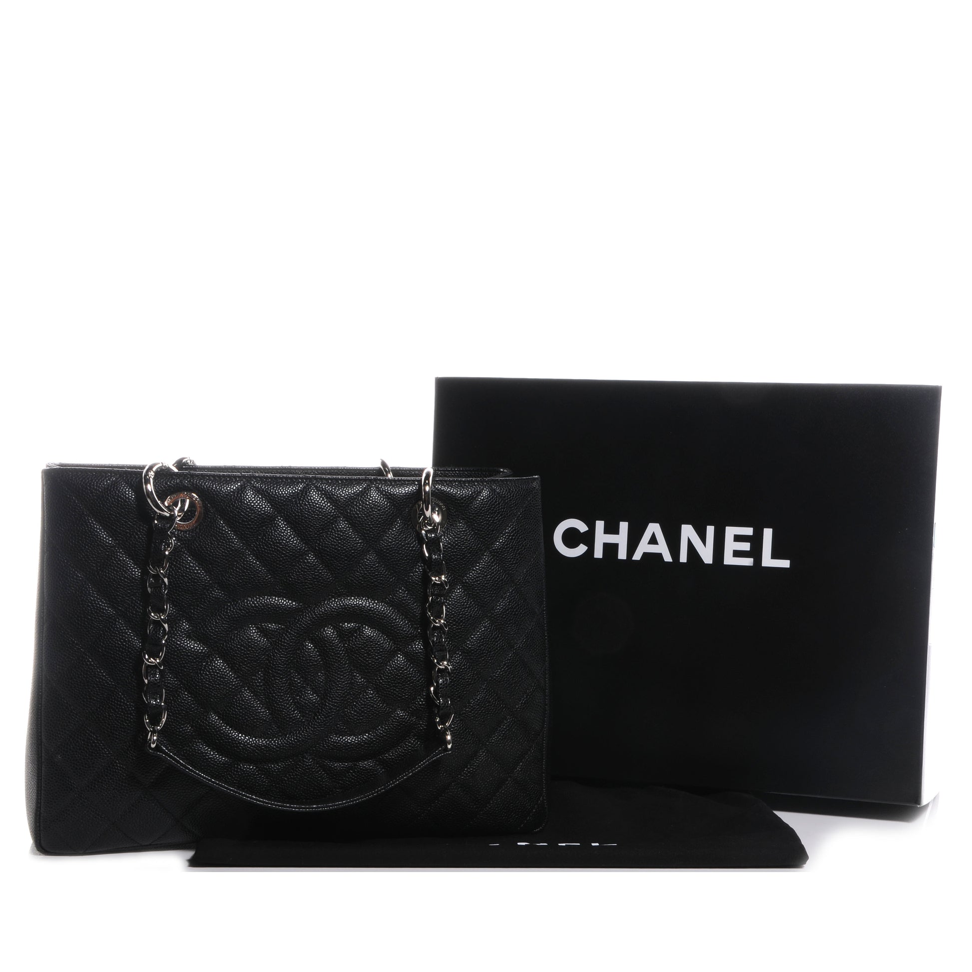 Chanel Caviar Grand Shopping Tote GST Black 5 of 8