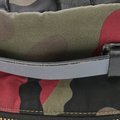Valentino Garavani Nylon Camouflage Print Backpack Green White Black Red 14 of 17