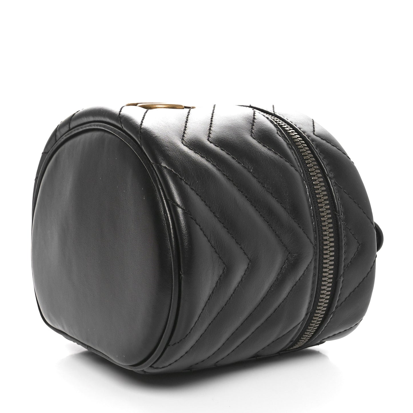 Calfskin Matelasse GG Marmont Vanity Cosmetic Case Black