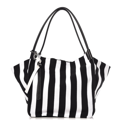 Proenza Schouler Knit Extra Large Tote Black Ecru 1 of 9