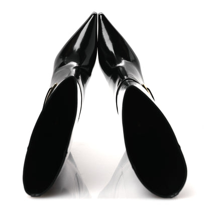 Saint Laurent Vitello Marilyn Hacker 70mm Luz Boots 39.5 Black 2 of 11
