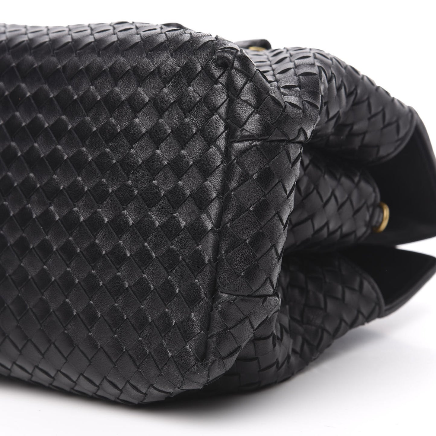 Nappa Intrecciato Convertible Duffel Black