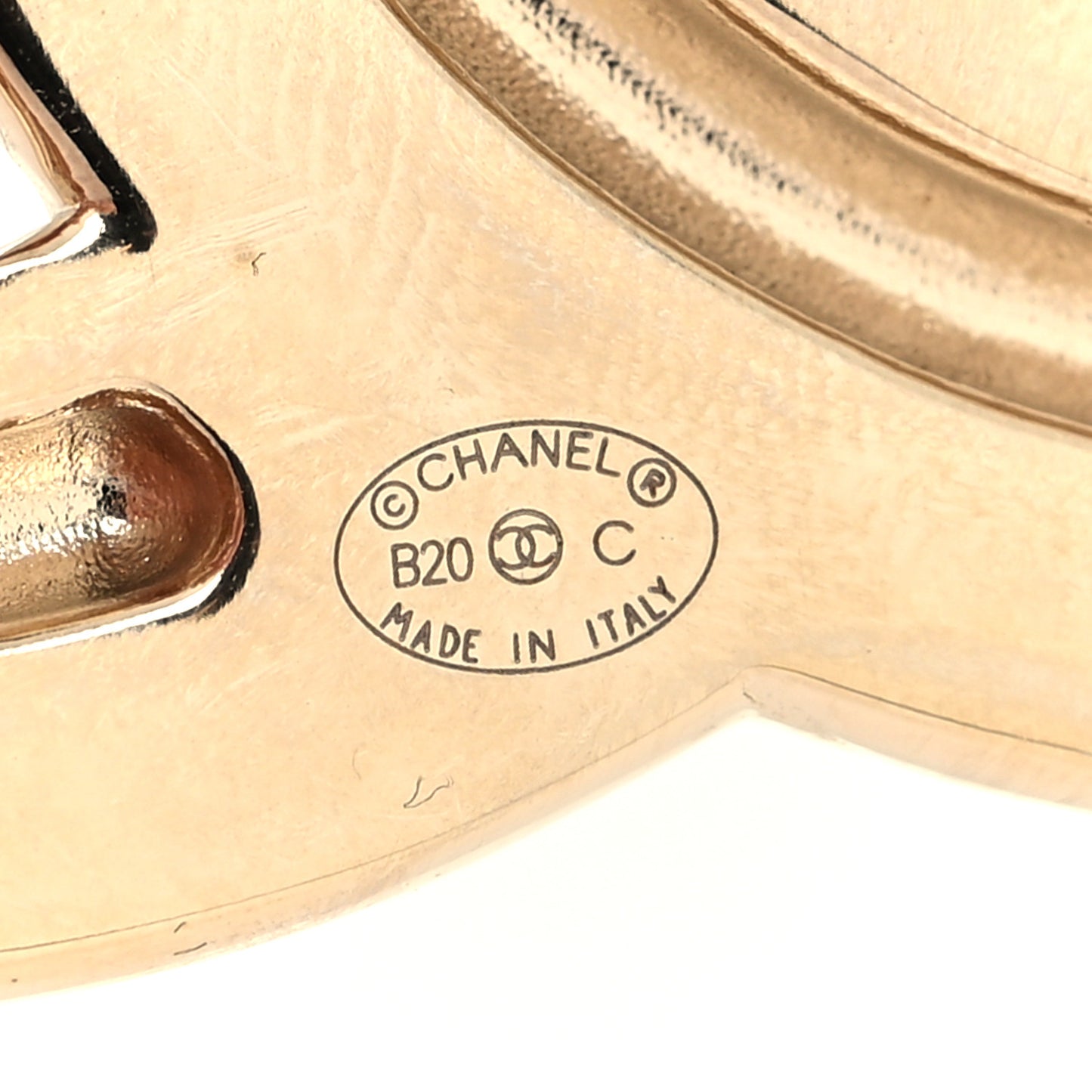 Baguette Crystal Quilted Vintage Allure CC Brooch Gold