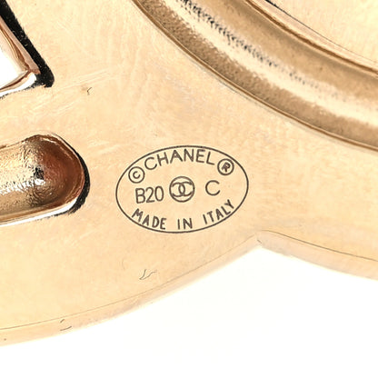 Chanel Baguette Crystal Quilted Vintage Allure CC Brooch Gold 3 of 3