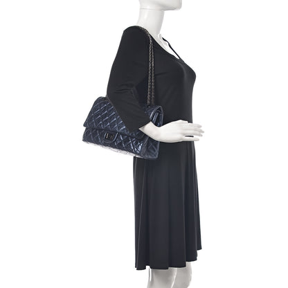 Chanel Metallic Aged Calfskin Quilted 2.55 Reissue 227 Flap Blue 2 of 12
