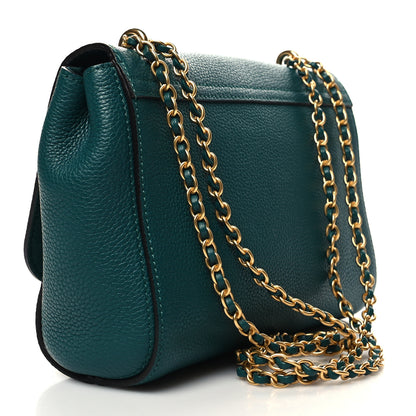 Mulberry Small Classic Grain Calfskin Small Lily Flap Ocean Green 3 of 10
