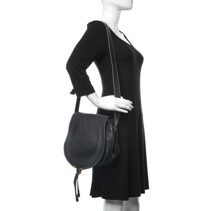 Chloe Calfskin Medium Marcie Round Crossbody Bag Black 2 of 8