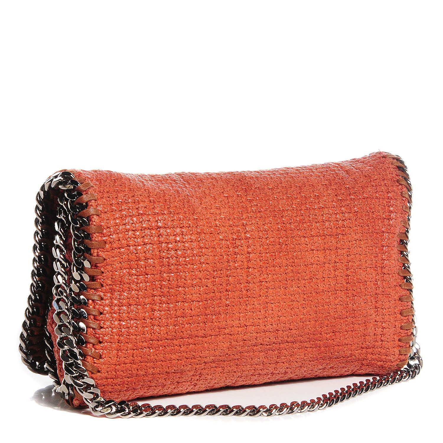 Stella McCartney Woven Boucle Fold Over Falabella Clutch 3 of 7