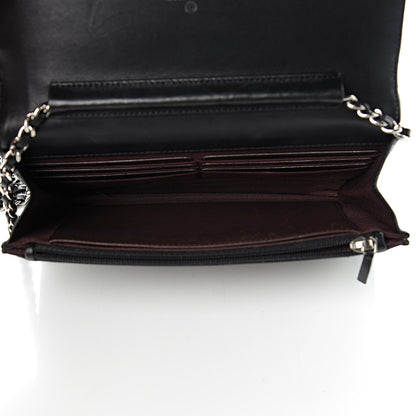 Chanel Lambskin Quilted Wallet On Chain WOC Black 5 of 14