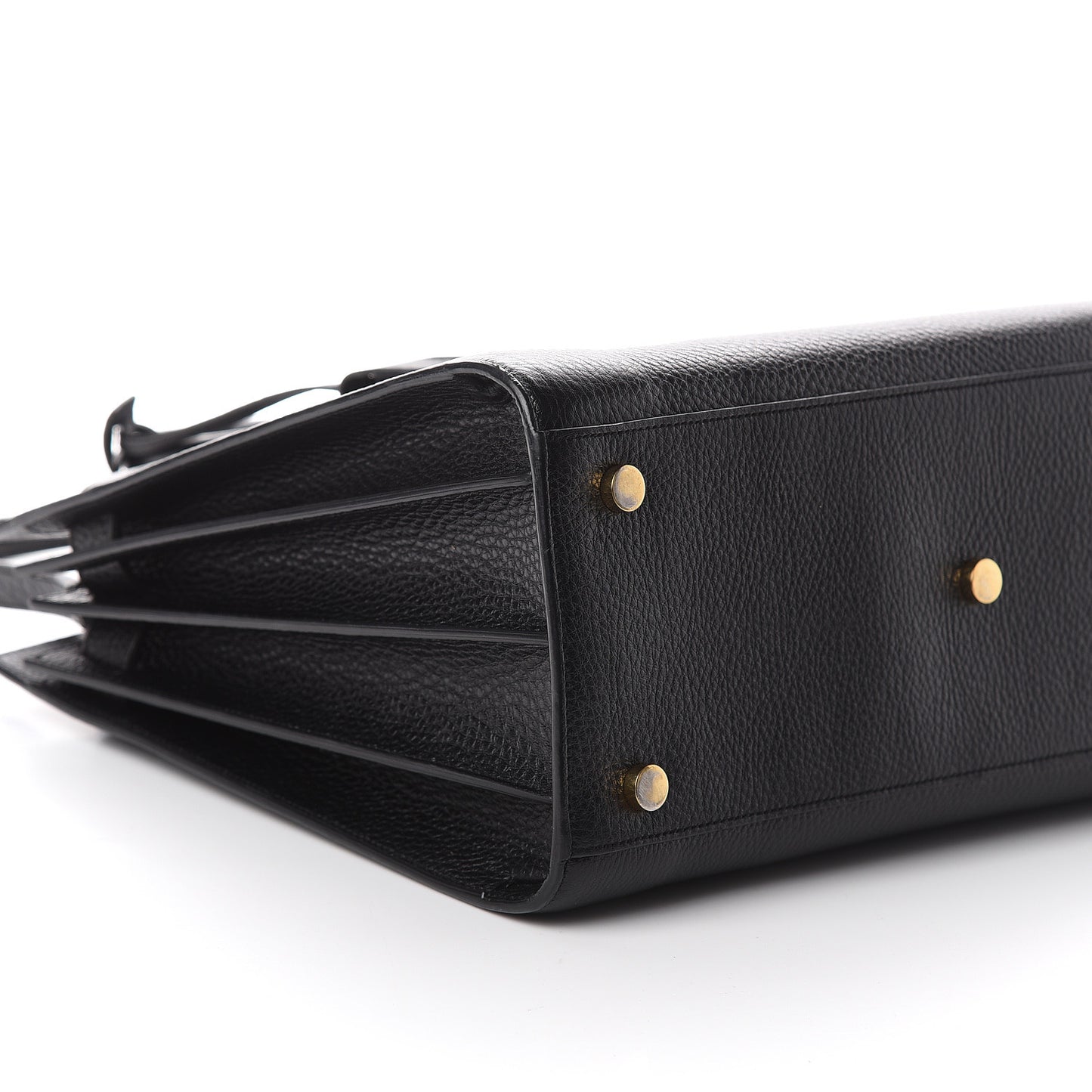 Grained Calfskin Small Sac De Jour Black