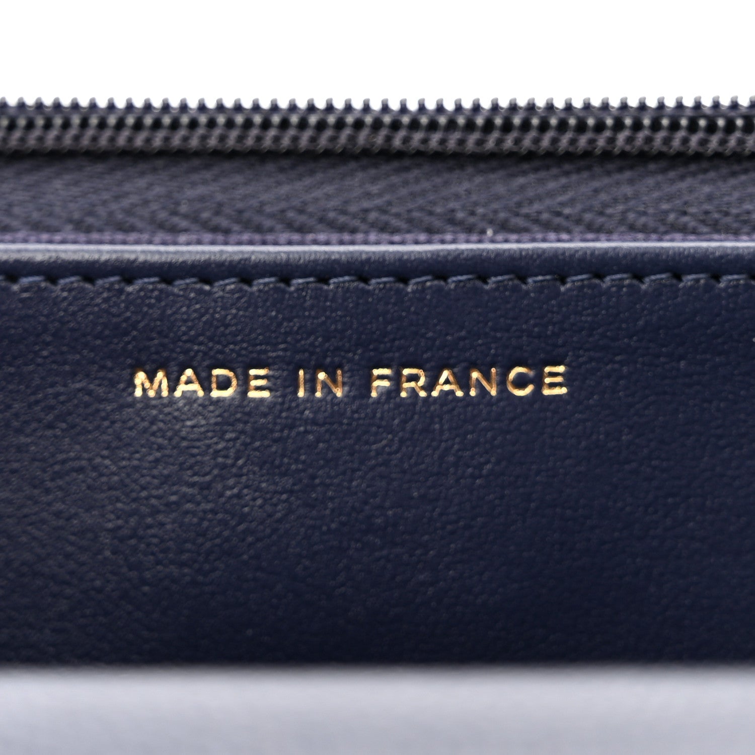 Chanel Caviar Quilted Wallet On Chain WOC Navy Blue 7 of 12