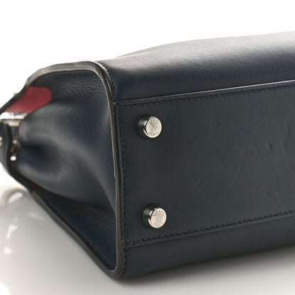 Fendi Vitello Tahiti Burro Medium Peekaboo Iconic Essentially Satchel Blue Notte Flamingo Black Cherry 9 of 10