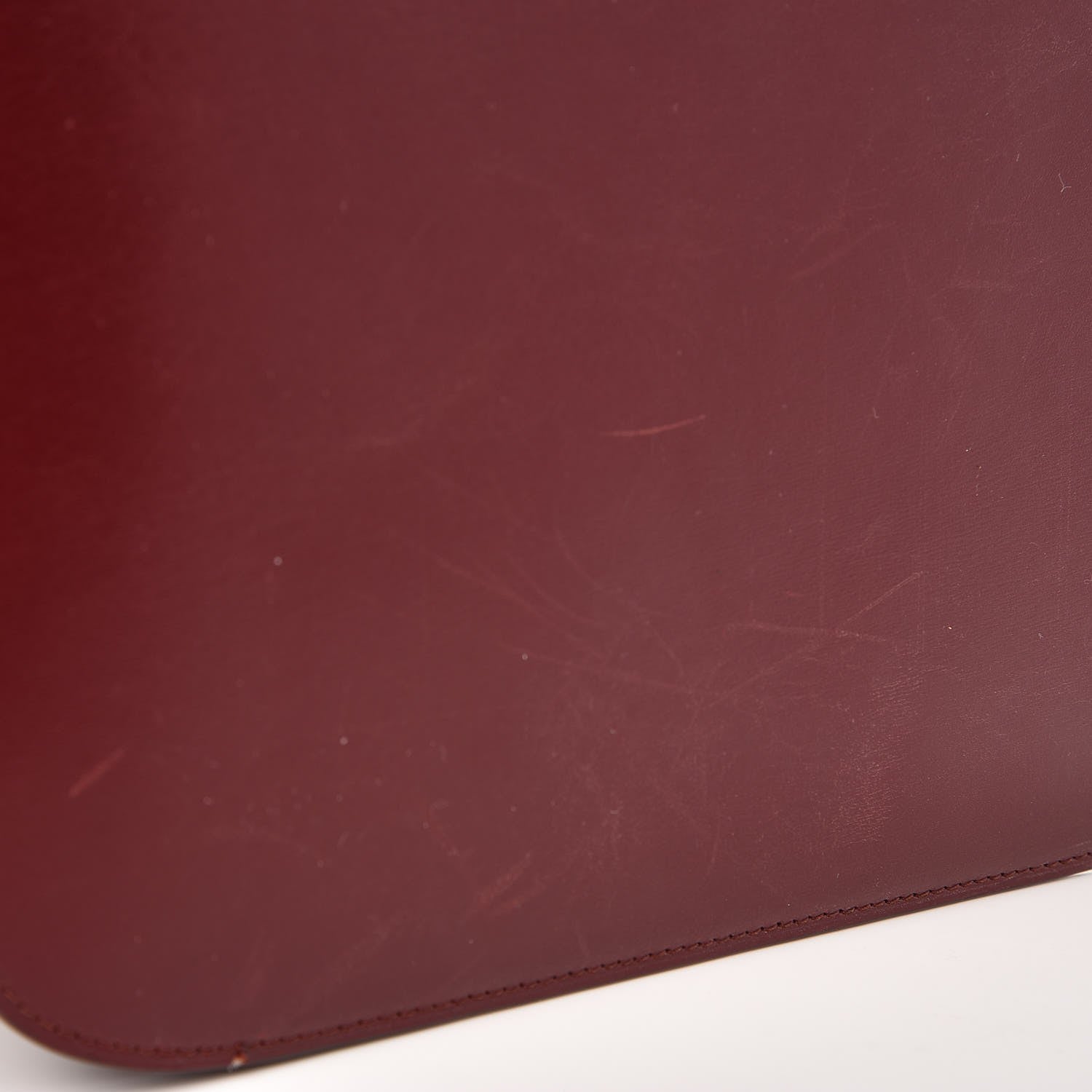 Celine Box Calfskin Medium Classic Box Flap Bag Burgundy 8 of 10
