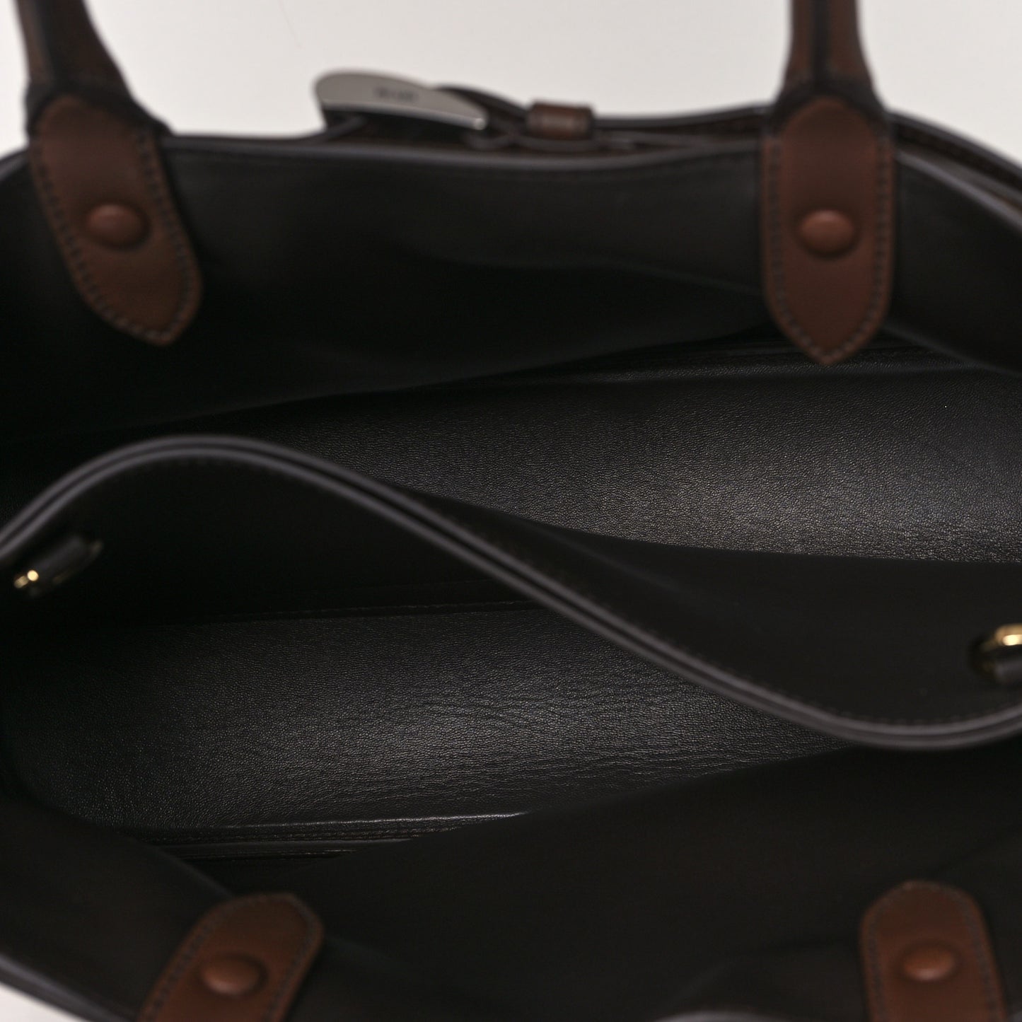 Scamosciato Large Buckle Bag With Belt Cacao