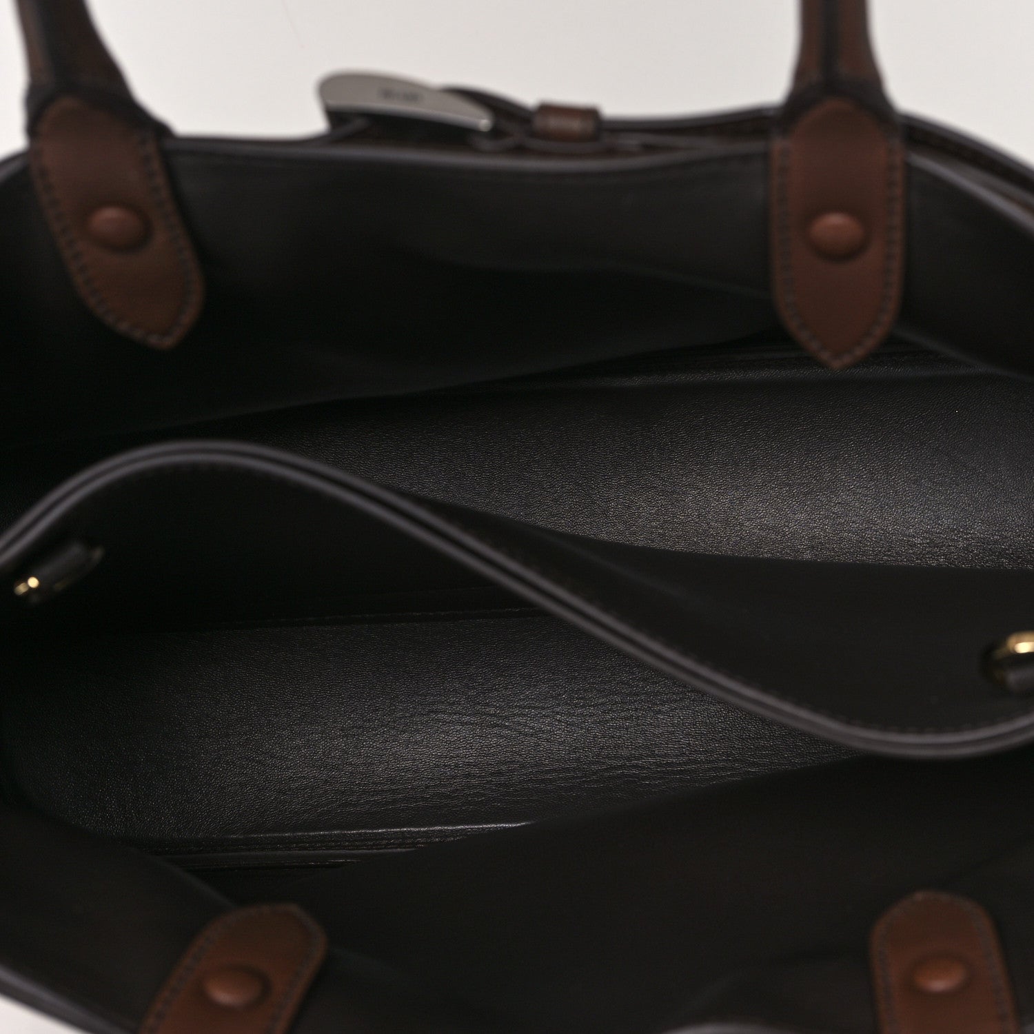 Prada Scamosciato Large Buckle Bag With Belt Cacao 5 of 9