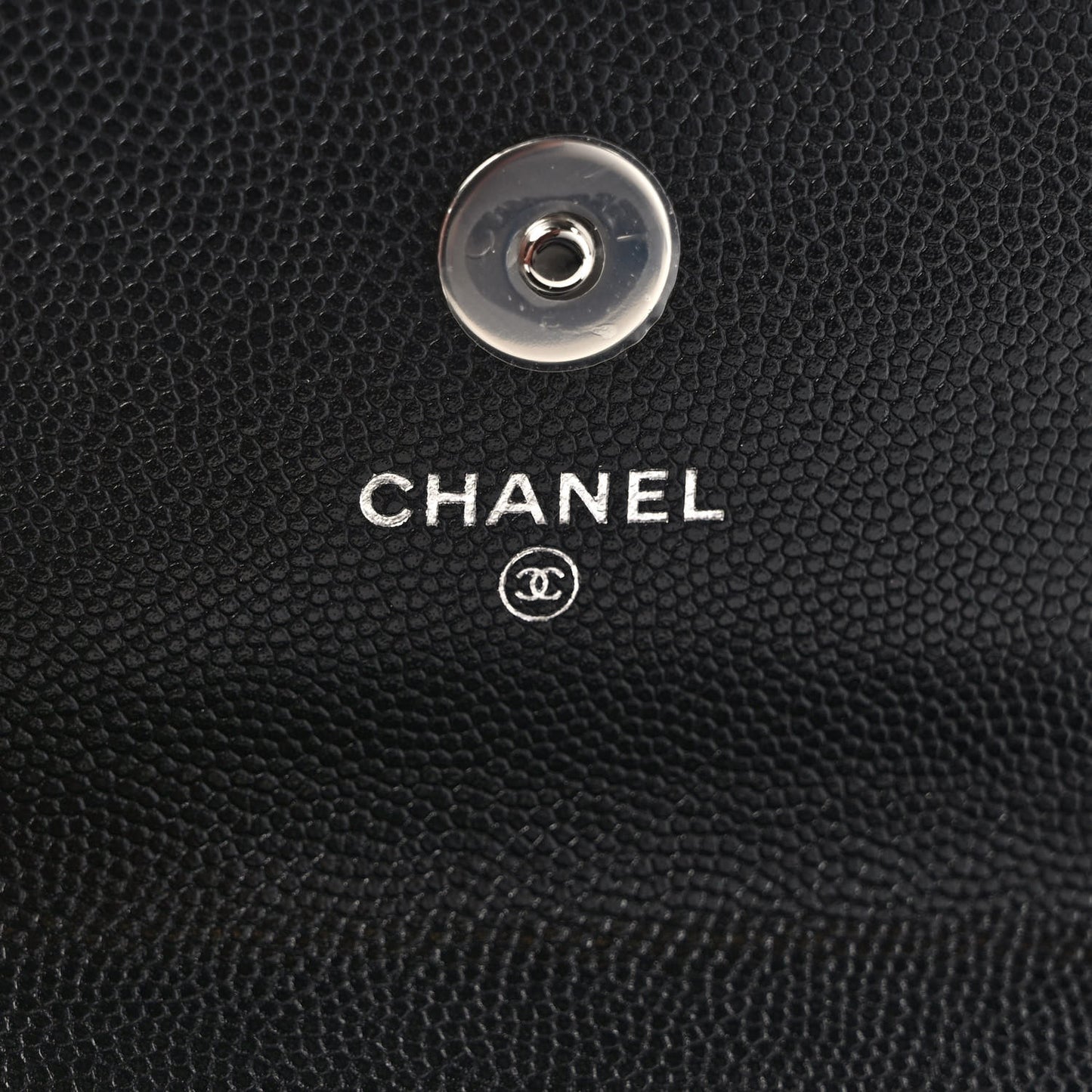 Caviar Quilted My Everything Belt Flap Card Holder Black