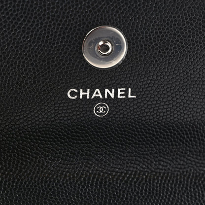 Chanel Caviar Quilted My Everything Belt Flap Card Holder Black 5 of 8