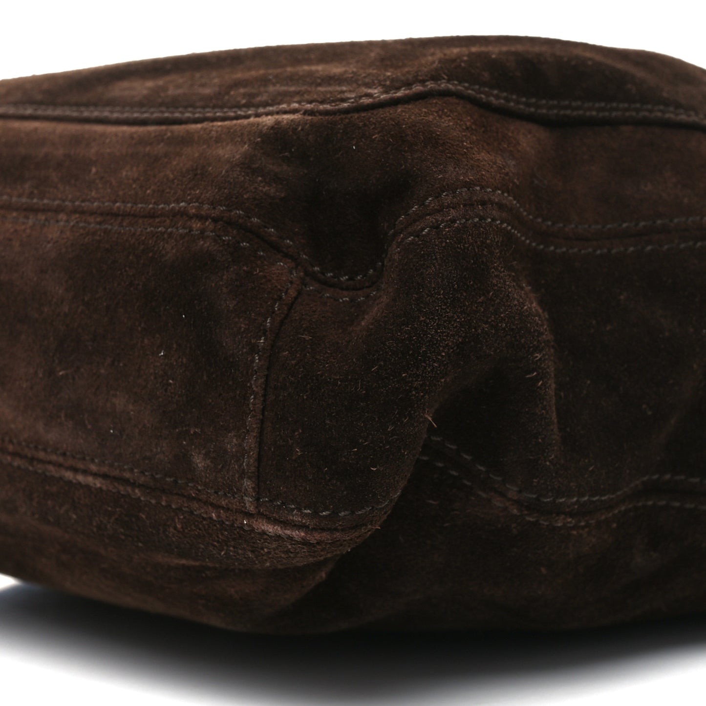 Suede Logo Tote Brown