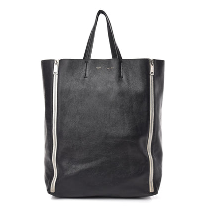 Celine Smooth Lambskin Vertical Zip Cabas Black 1 of 16