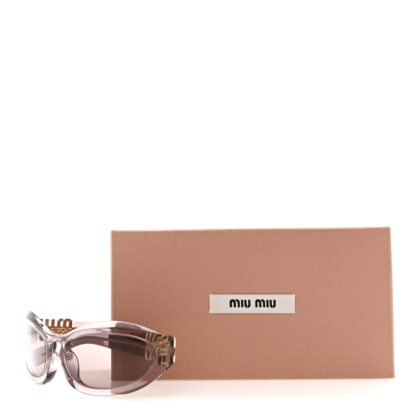 Transparent Acetate Oval Sunglasses SMU14Z Purple