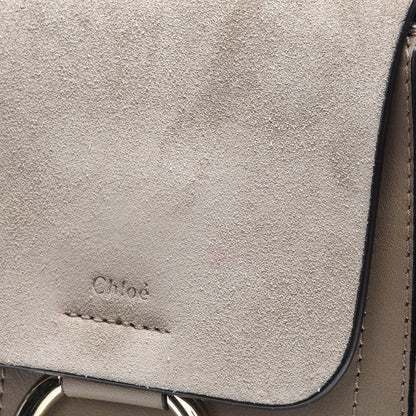 Chloe Suede Calfskin Mini Faye Backpack Motty Grey 6 of 9